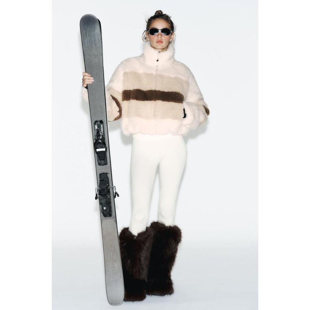 ZARA FAUX FUR BOOTS SKI COLLECTION - Picture 2 of 9